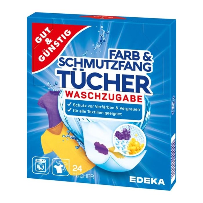 GUT&GÜNSTIG Farb- und Schmutzfangtücher weiß, 24 St.