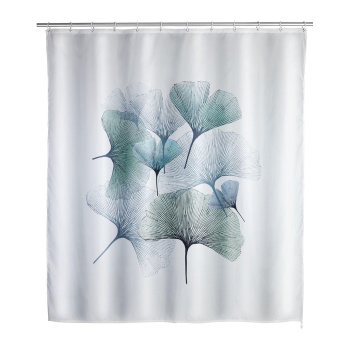 WENKO Duschvorhang Ginkgo 180,0 x 200,0 cm