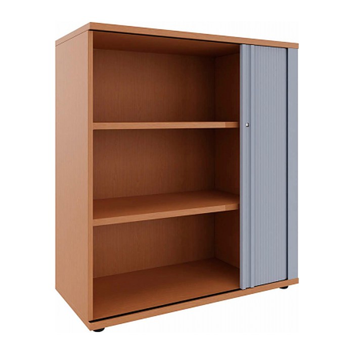 fm Rollladenschrank buche 2 Fachböden 100,0 x 44,2 x 113,3 cm