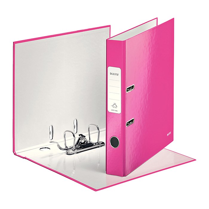 LEITZ Ordner pink Karton 5,0 cm DIN A4, 1 St.