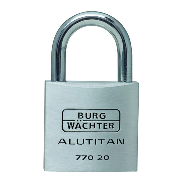BURG WÄCHTER Vorhängeschloss ALUTITAN 770 20 silber, 1 St.