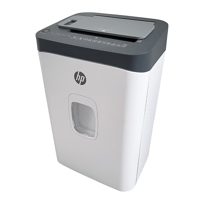 HP OneShred Auto 200CC Aktenvernichter mit Partikelschnitt P-4, 4,3 x 12 mm, bis 200 Blatt, weiß