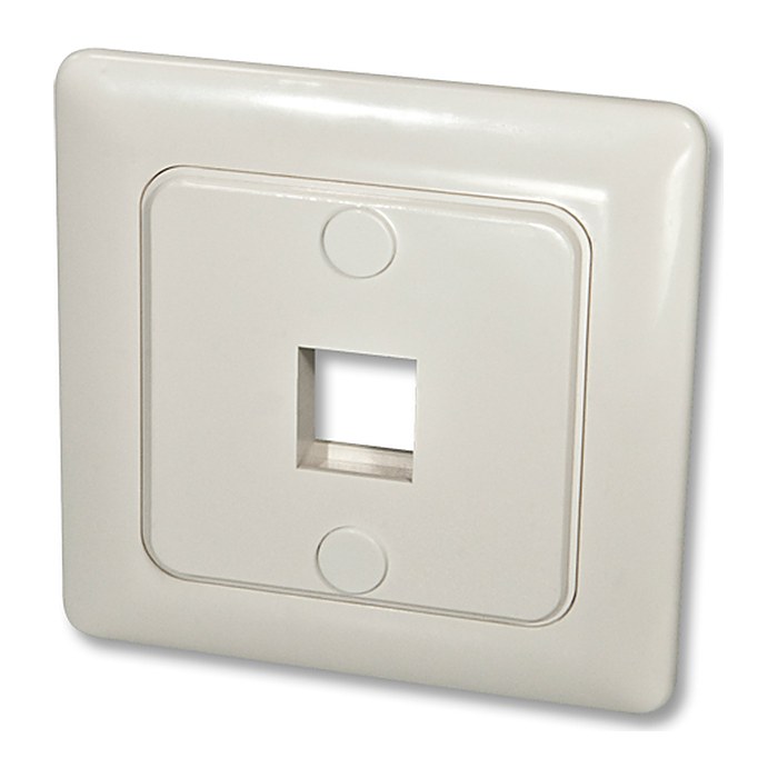 LINDY Wandanschlussdose f.1 Keystone Wand DE Abdeckung 80x80