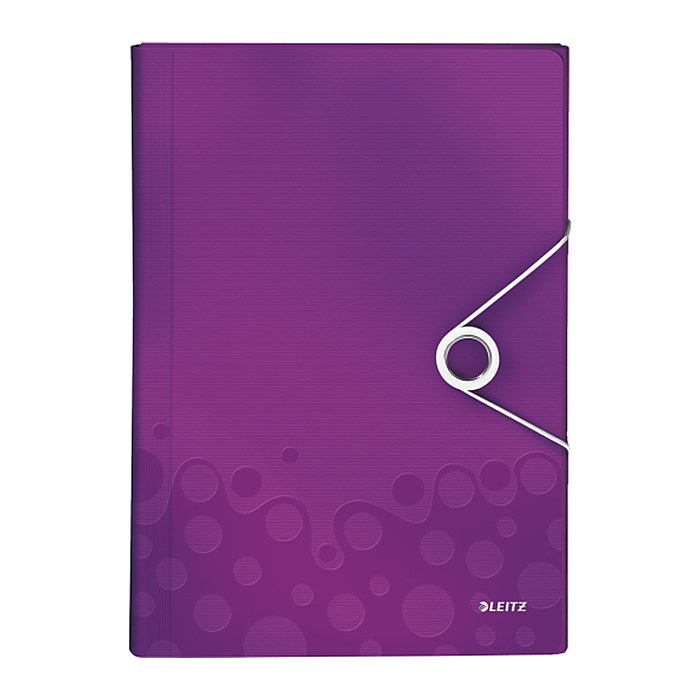 LEITZ Fächermappe WOW 4589 6 Fächer violett, 1 St.