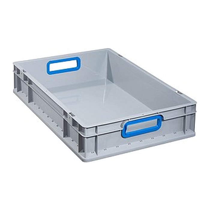 Allit ProfiPlus Eurobox grau, blau 40,0 x 60,0 x 12,0 cm, 1 St.