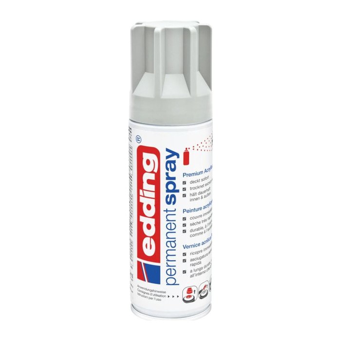 edding 5200 Acrylspray Sprühfarbe lichtgrau matt, 1 St.