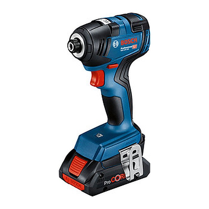 BOSCH Professional GDR 18V-200 Akku-Drehschlagschrauber-Set 2x 18,0 V, mit 2 Akkus
