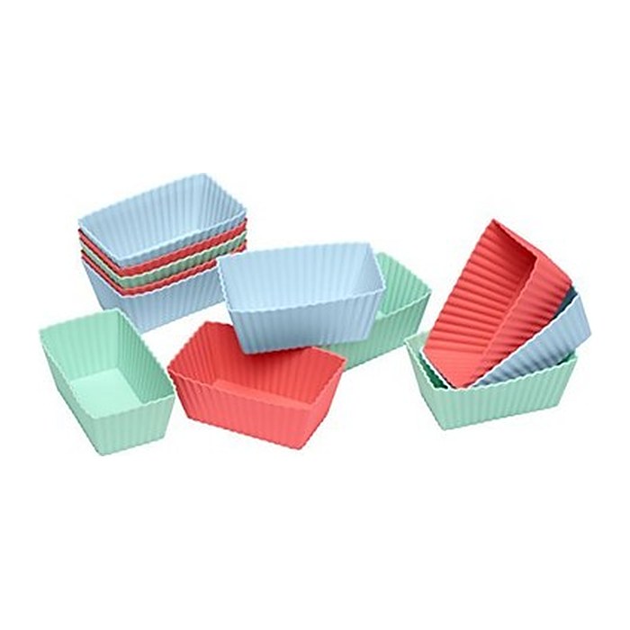 LURCH Kastenform FLEXI®FORM Mini  83014 Silikon Ø 8,2 x 4,4 cm, 12 St.