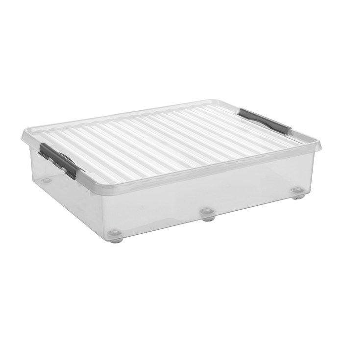 sunware Aufbewahrungsbox 60,0 l transparent, metall 50,0 x 80,0 x 20,0 cm, 1 St.