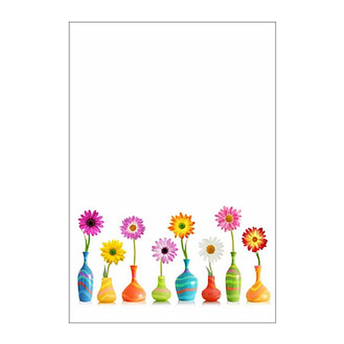 LUMA Motivpapier Blumen Motiv DIN A4 100 g/qm 50 Blatt