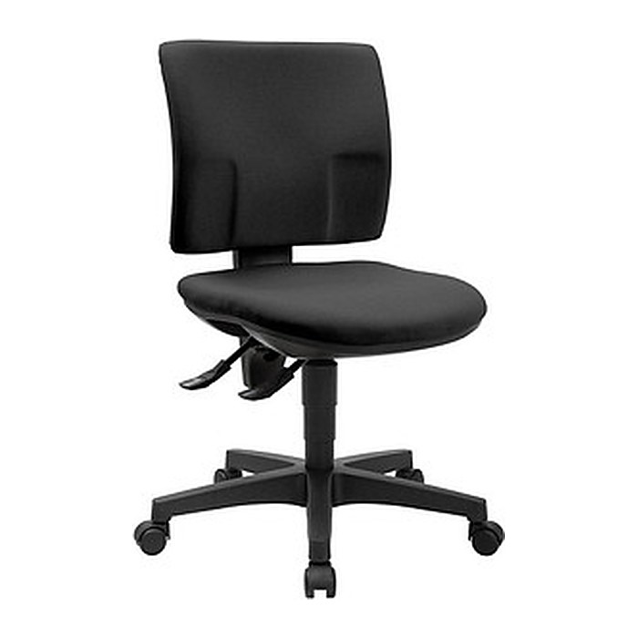Topstar Bürostuhl Pro 30, PU300G20 Stoff schwarz, Gestell schwarz