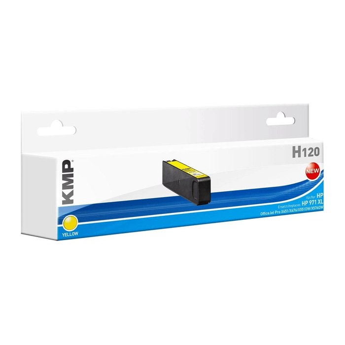KMP H120 gelb Druckerpatrone kompatibel zu HP 971XL (CN628AE)