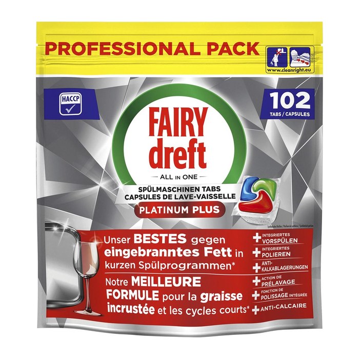 FAIRY Professional PLATINUM PLUS Spülmaschinentabs, 102 St.
