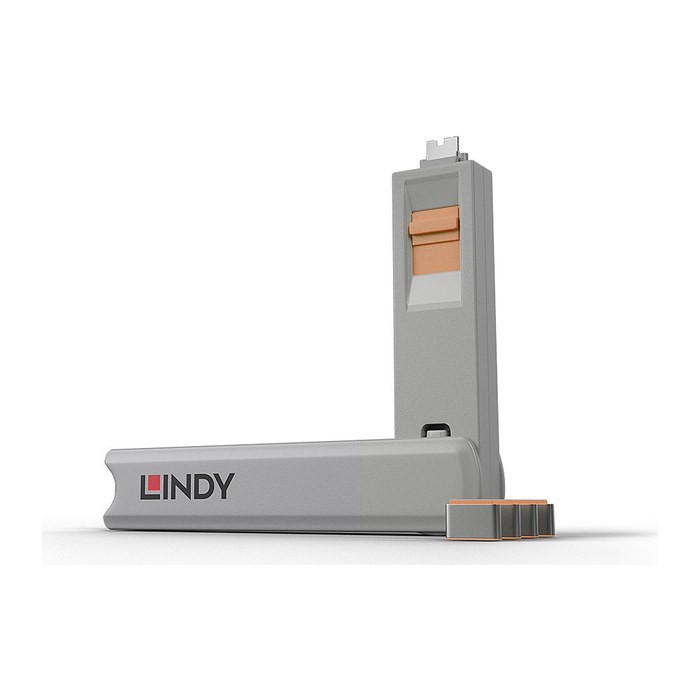 LINDY USB Typ C Port Schloss orange
