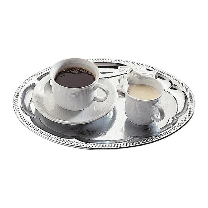 APS Tablett KAFFEEHAUS silber rund Ø 23,0 cm, 1 St.