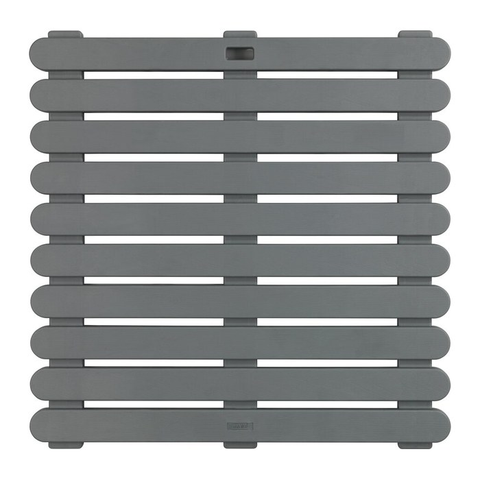 WENKO Badematte grau 55,0 x 55,0 cm