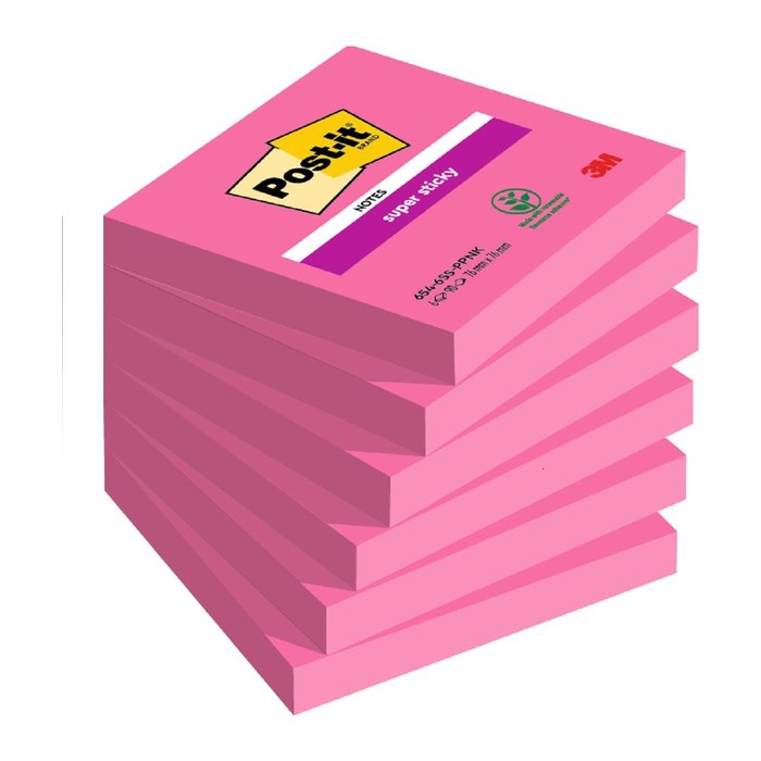 Post-it® Super Sticky Notes Soulful Collection Haftnotizen extrastark farbsortiert, 6 Blöcke