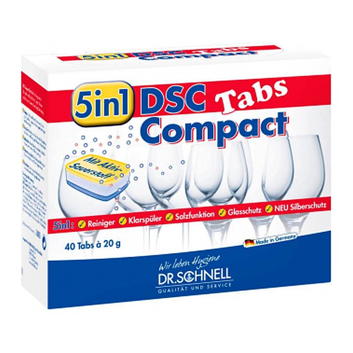 Dr. Schnell DSC COMPACT Spülmaschinentabs, 40 St.