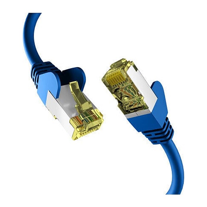 EFB RJ45 Patchkabel S/FTP Cat.6a PIMF 25.00m blau