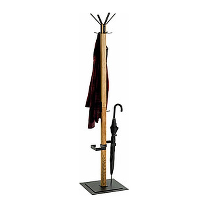HAKU Möbel Kleiderständer 54325 eiche Holz 6 Haken 40,0 x 180,0 cm, 1 St.