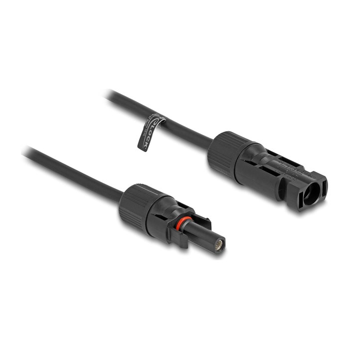 DELOCK DL4Solar Kabel 4mm Stecker zu Buchse 1m schwarz