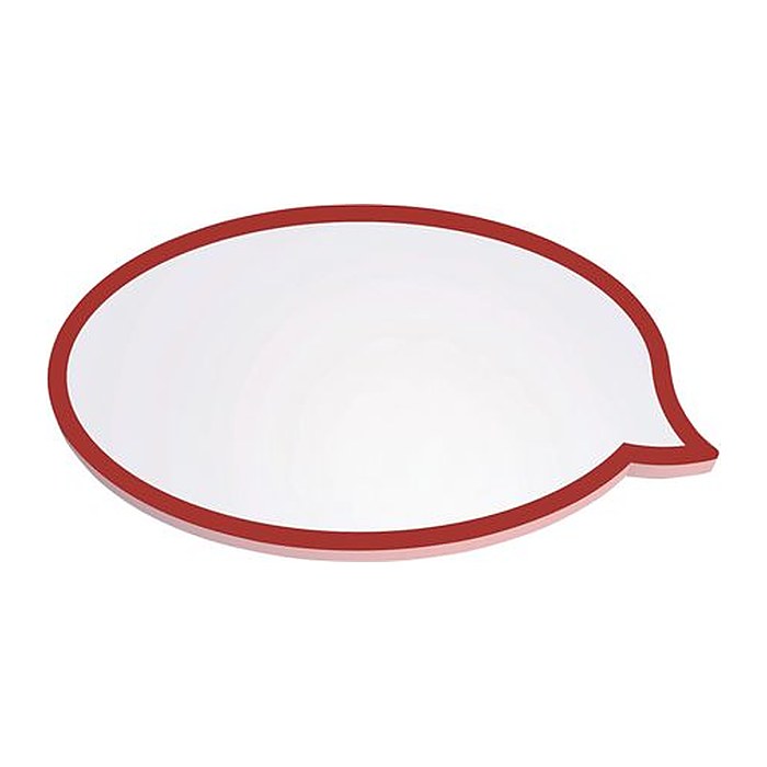 MAUL Moderationskarten Sprechblase, 11 x 19 cm, 50 St./Pack