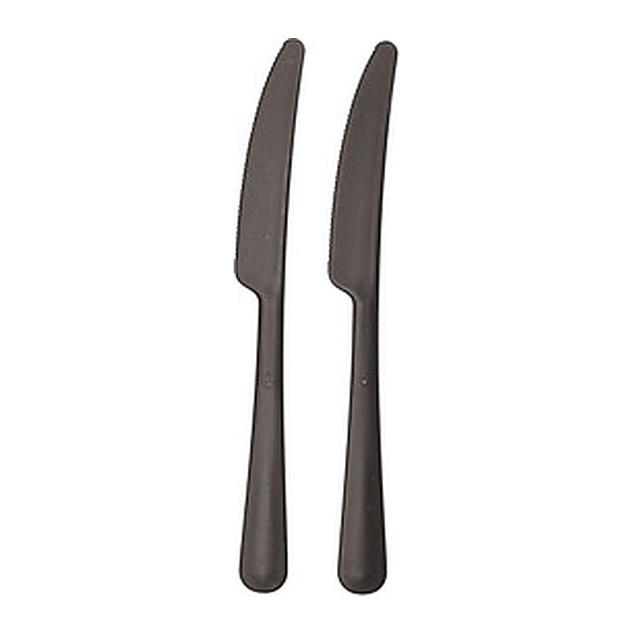 circulware RESBONSIBLES Mehrweg-Messer, Kunststoff schwarz, 200 St.