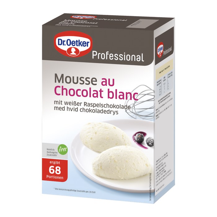 Dr. Oetker Mousse au Chocolat blanc 1,0 kg, 1 St.