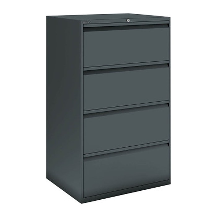 BISLEY DF3 Hängeregistraturschrank anthrazit 4 Schubladen 80,0 x 62,2 x 132,1 cm, 1 St.