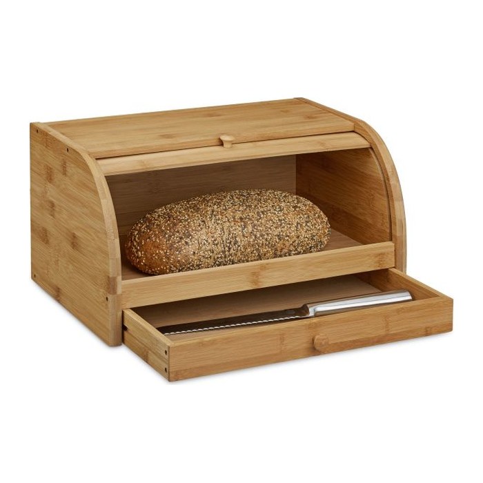 relaxdays Brotkasten braun, 1 St.