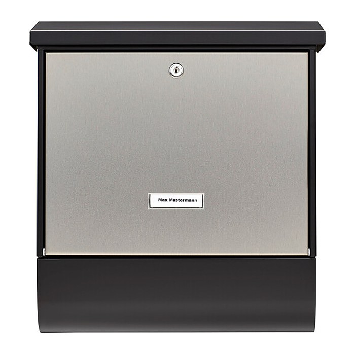 BURG WÄCHTER Briefkasten London-Set 68670 61470 schwarz, silber