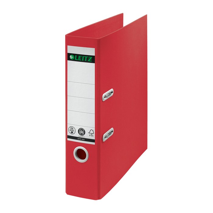 LEITZ recycle 1018 Ordner rot Karton 8,0 cm DIN A4, 1 St.
