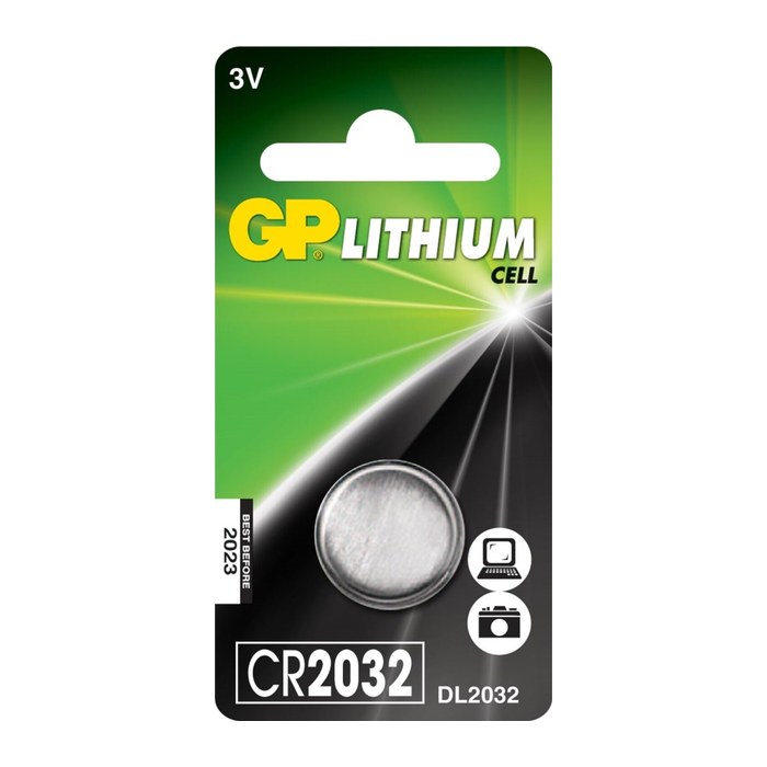 GP Knopfzelle CR2032 Lithium 3,0 V, 1 St.