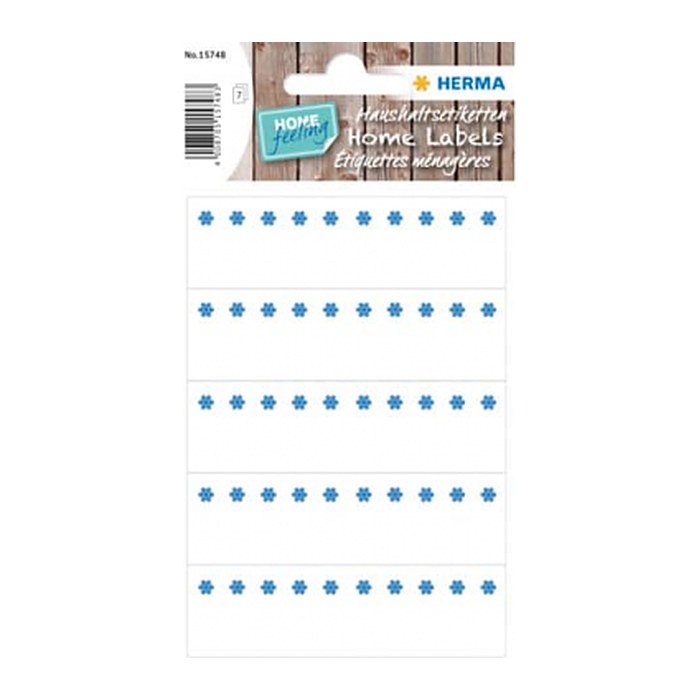 HERMA Eiskristalle Tiefkühletiketten weiß 76,0 x 23,0 mm, 7 Blatt
