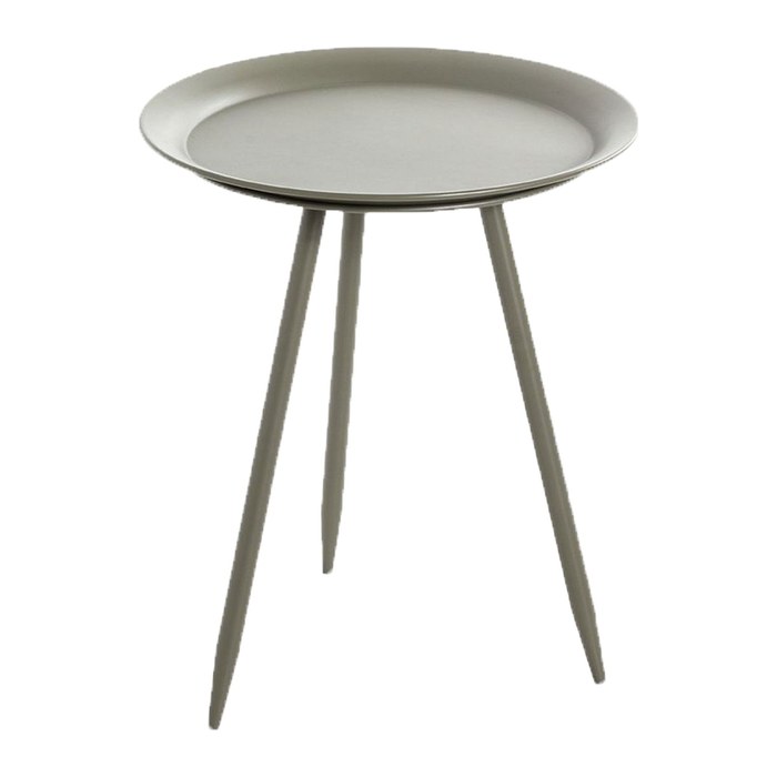 HAKU Möbel Beistelltisch rund Metall grün 38,0 x 38,0 x 47,0 cm, 1 St.