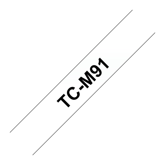 brother Schriftband TC-M91 TCM91, 9 mm, schwarz auf transparent, 1 St.