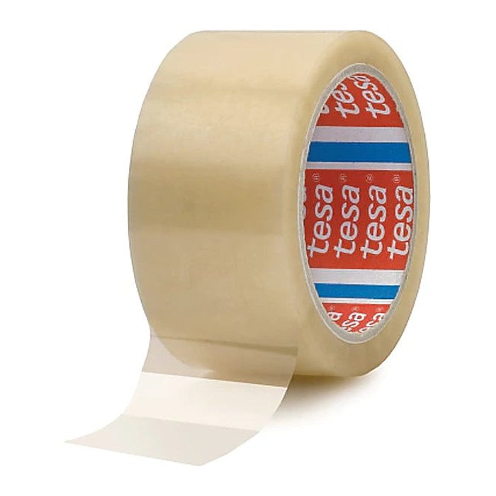 tesapack Kartonverschlussband PP 66m x 50mm transparent