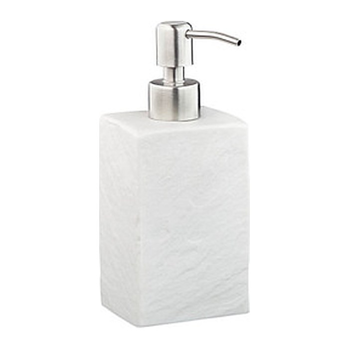 relaxdays Seifenspender 10031054_49 weiß Polyresin 200,0 ml, 1 St.