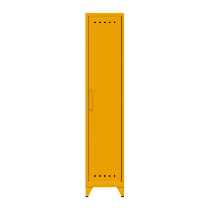 BISLEY Stahlschrank Fern Locker FERLOC3S642 gelb 3 Fachböden 38,0 x 51,0 x 180,0 cm, aufgebaut, 1 St.