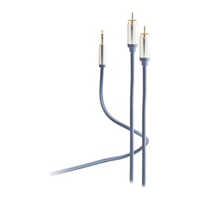Shiverpeaks Audio Klinkenkabel 3,5mm auf 2xCinchStecker 75cm