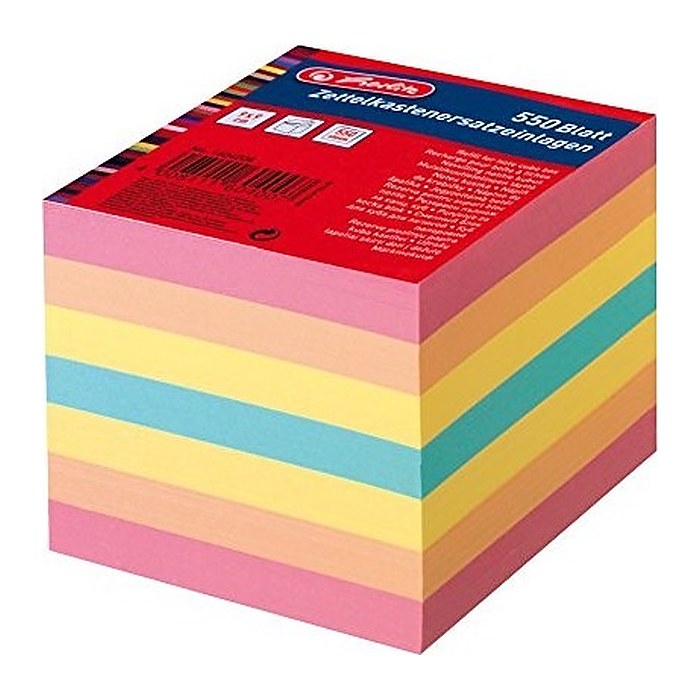 herlitz Notizzettel lose farbsortiert 9,0 x 9,0 cm, 550 Blatt, 1 St.