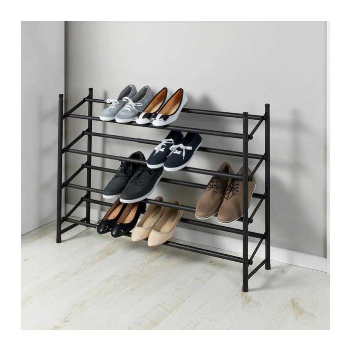 WENKO Teleskop-Schuhregal Hero schwarz 62,0 - 115,0 x 26,0 x 68,0 cm, 1 St.