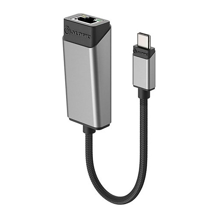 Alogic Adapter USB-C -> RJ45 Gigabit 0,15m space grey