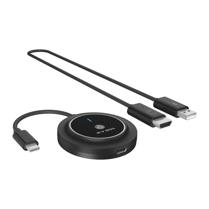 ICY BOX HDMI Funkübertragung USB-C Sender Empfänger WL101
