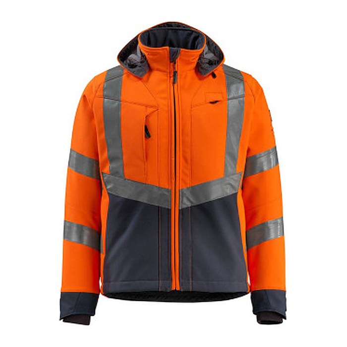MASCOT® unisex Warnjacke Blackpool orange, schwarzblau Größe 3XL
