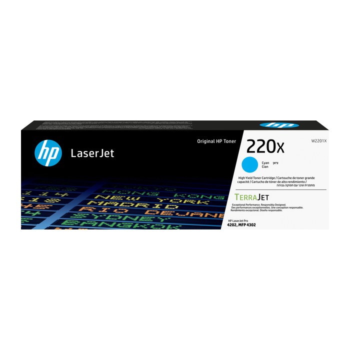 HP 220X (W2201X) cyan Tonerkartusche