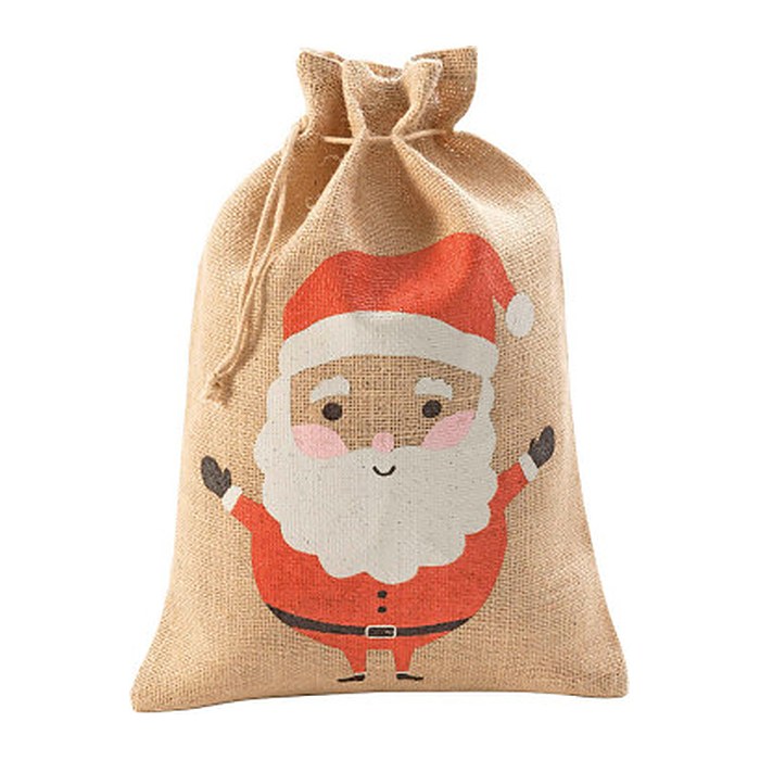 folia Nikolausbeutel Weihnachtsmann klein 17,0 x 25,0 cm, 10 St.