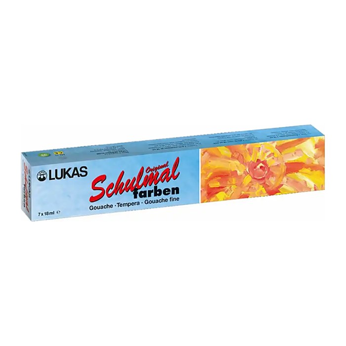 LACUFA Schulmalfarben farbsortiert 7x 18,0 ml