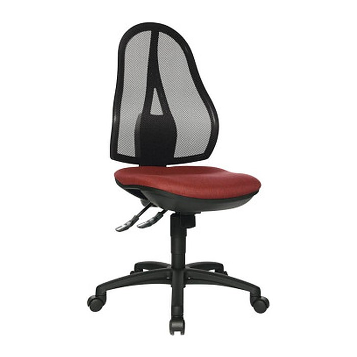 Topstar Bürostuhl Open Point SY, OP200G27 Stoff rot, Gestell schwarz