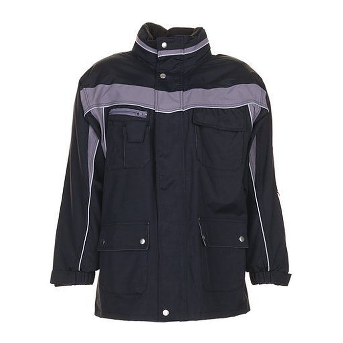 PLANAM® unisex Winterjacke PLALINE schwarz, zink Größe S